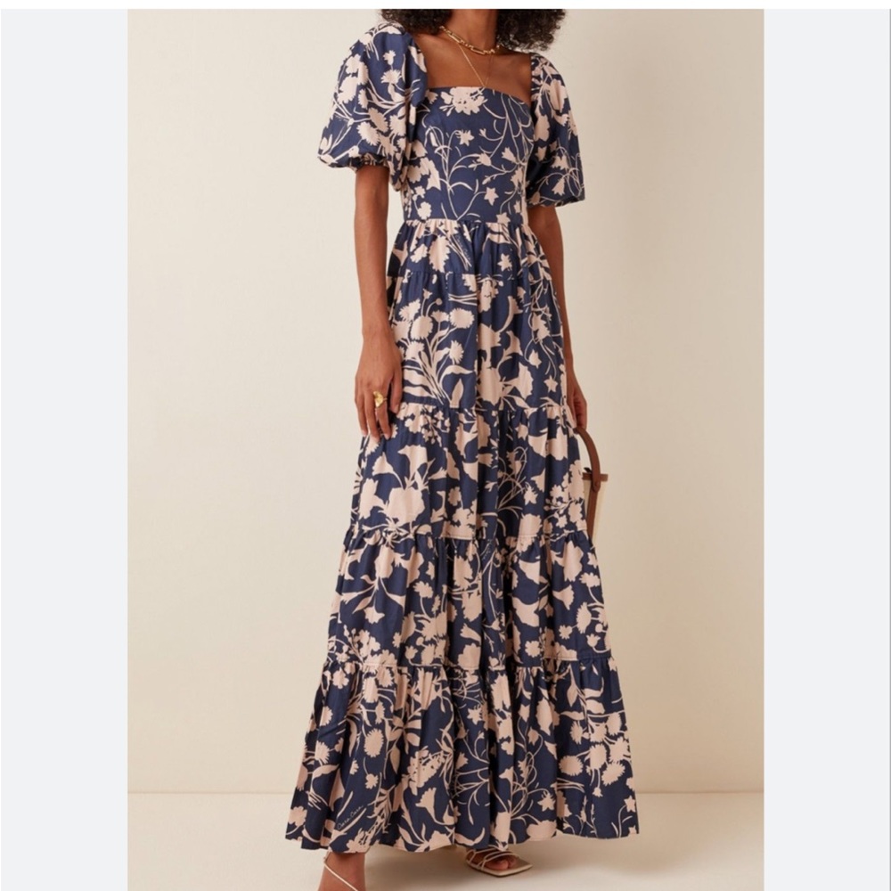 CARA CARA Wethersfield Floral Puff Sleeve Maxi Dress